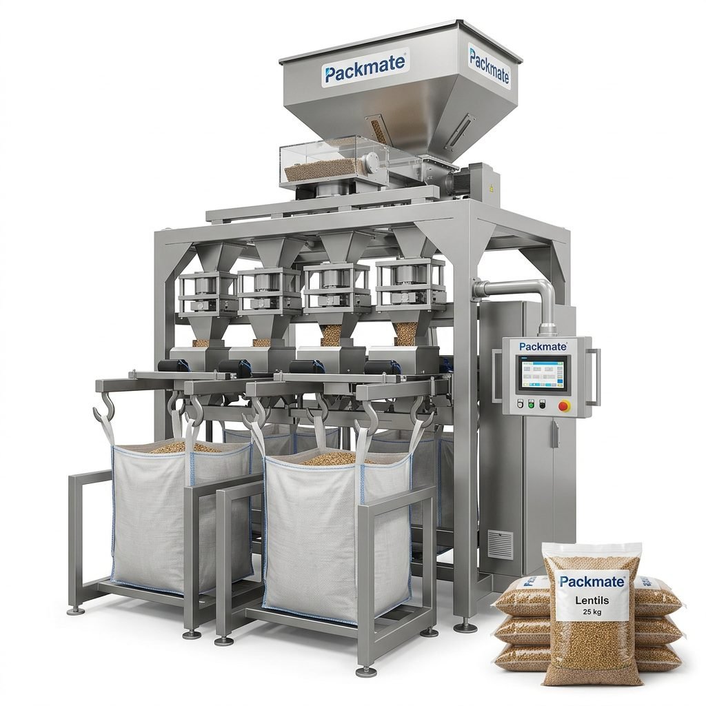 Automatic lentil bulk bag packaging machine