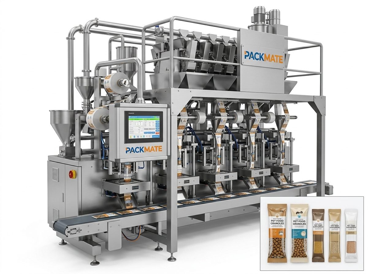 Automatic pet food packaging machine