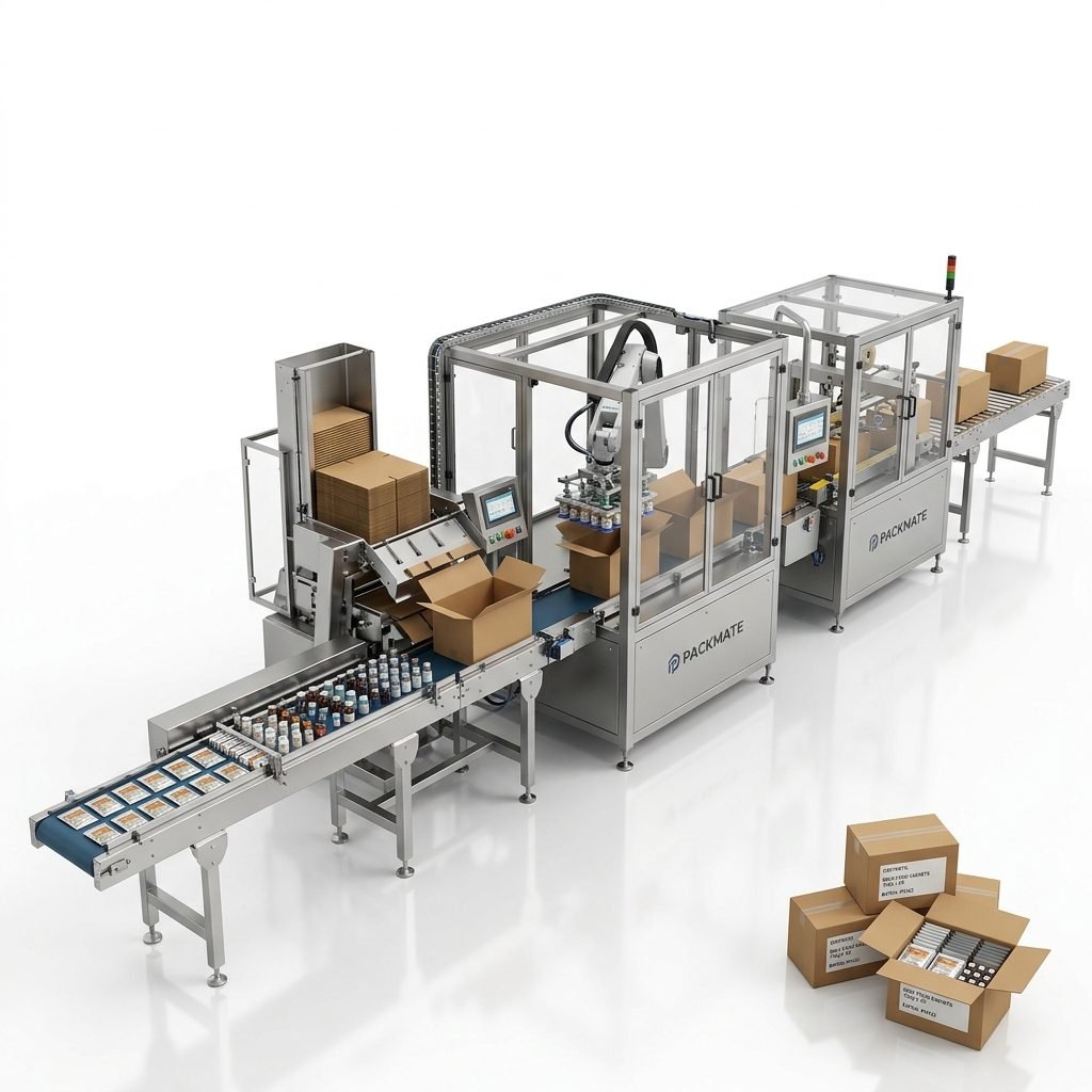 High-Speed Case Packing Line