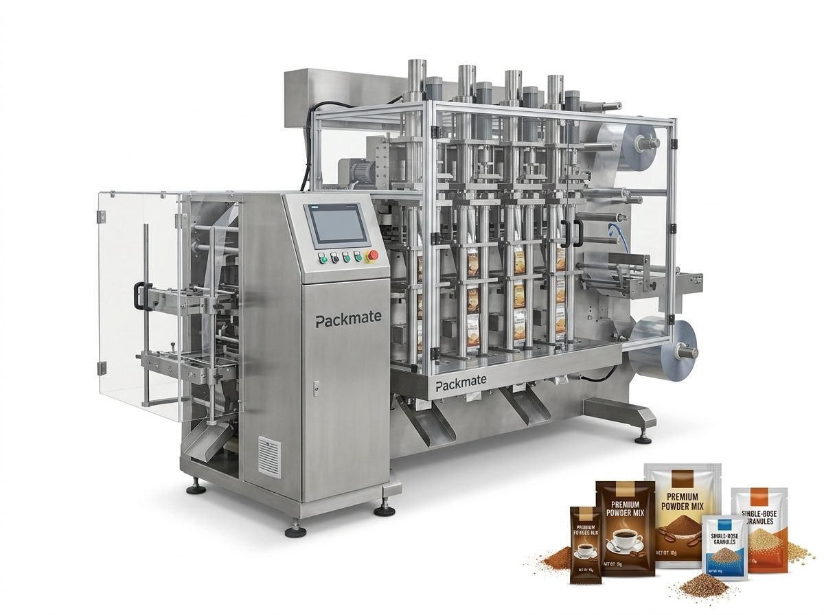 pouch packaging machine with high speed